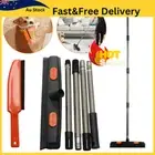 Rubber Broom#Tet Hair Removal Tool, Carpet Rake Floor Brush with Squeegee Fur, P