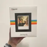 NEW Polaroid Photo Frame 3-Pack, Matte Black, fits all 600 SX-70 and i-Type