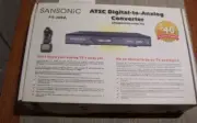 NEW!!! Sansonic FT-300A, ATSC Digital-to-Analog Converter Box, With Remote