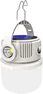 Solar Lanterns Outdoor Waterproof | Hiking Light - LED Portable Waterproof Flashlight Lantern with Digital Display for Survival Tent Pathway Lawn Gardening Camping Outdoor Activities