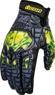 Icon Hooligan Outbreak Gloves 3XL Green 3301-4658