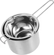 1Set Double Boiler Melting Pot Stainless Steel Wax Melting Pot for Candle Making Kitchen Gadget for Butter and Oil Heating Capacity Convenient and Durable