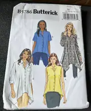 2012 Easy Butterick Pattern B5786 Misses' Shirt Sz 8-10-12-14-16 Uncut