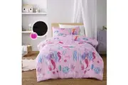 Glow in the Dark Under the Sea Quilt Cover Set Double
