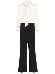 [Elisabetta Franchi] georgette jumpsuit 44 Neutrals