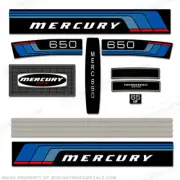 Fits Mercury 1976 65HP Outboard Engine Decals