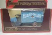 VINTAGE MATCHBOX "MODELS OF YESTERYEAR" Y30 1920 MODEL AC MACK 'ACORN STORAGE CO