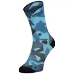 吉興單車 SCOTT TRAIL CAMO MAP CREW SOCK [冰藍迷彩] 迷彩地圖版中筒型自行車襪