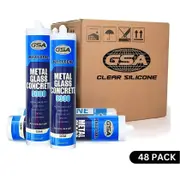 GSA Trade Silicone Neutral Cure S300 Metal Glass Concrete, Roof & Gutter - CLEAR (Box of 48)
