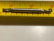 9/64" HSS 2 FLUTE DOUBLE END, 3/16" SHANK, CENTER CUT, NEW