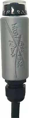 Sky High Car Audio - Universal X Round Bass Knob with Black Leads - Silver