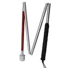 Folding Blind Cane Adjustable Foldable Anti Slip Long for Blind People