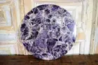 18" Amethyst Corner Side Table Top Handmade Work Home Decor