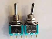 2pcs C-H SPDT 3 position Toggle Switch ON-OFF-ON