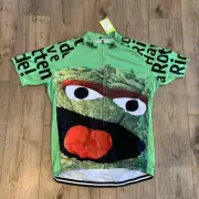 New Brainstorm Gear Sesame Street Oscar The Grouch Cycling Jersey 4XL Full Zip