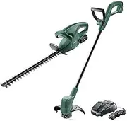 Bosch Home & Garden 2 Piece 18V Cordless Kit: Grass Line Trimmer & Hedge Trimmer with 2.5ah Battery & Fast Charger