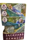 Equip Woven Jacquard Macrame Tree Hammock size: 81" x 59" Gray & Blue NEW