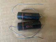 2 NOS Sprague Black Beauty .1 uf 400v Tube Amp Capacitors TEST GREAT Low Leakage