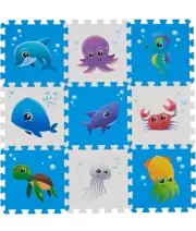 Puzzle Play Mat, Foam Floor Tiles, Children’s Foam Puzzle Mat 34×34 Inches