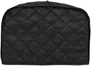 STARTIST 2 Slice Toaster Cover Bread Maker Cover, Dustproof,Reusable, Washable Protector Minimalist Quilted, Black L