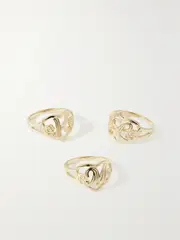 [THE M JEWELERS] THE M JEWELERS - The Cutout Flower 10-karat Gold Ring - K 6 K 6 Gold