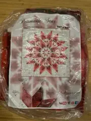 Timeless Treasures Prismatic Star Holiday Snowflake Tonga FABRIC ONLY Quilt Kit