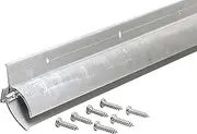 M-D Building Products 68726 1-7/8-Inch Vinyl - 36-Inch DB037 Door Sweep with Drip Cap, Mill