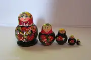 Russian Wooden Nesting Dolls - Russian Matryoshka - 5 pieces #9