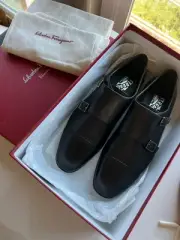 Salvatore Ferragamo New Monk Strap Shoes 8 EEE