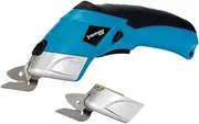 sharprepublic Electric Scissors for Cutting Fabric, Cordless Power Scissors Cutting Tool for Cutting Fabric, Corrugated Cardboard, Carpet and Acrylic Film