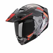 ADX-2 Galane Silver Black Red Adventure Helmet