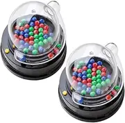 PERSELOSO 2pcs Desktop Game Toys Electric Lotto Machine Game Machine Mini Size Perfect for Parties
