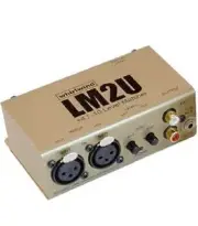 Whirlwind LM2U converter box connect Turntable cassette CD player to Mixer USA