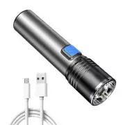 USB Powered High Lumens Aluminum Mini Flashlight with Zoom Functionality