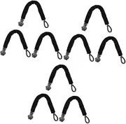 3 Pcs Towing Recovery Straps Car Flexible Shackle Winch Hook Connector for High Resistance Winch Cable Random Color