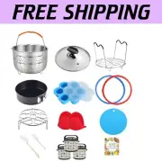 Complete 8 Quart Pressure Cooker Accessory Kit - Ideal for Instant Pot Owners