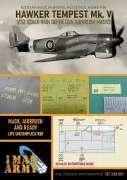 1/32 1ManArmy #DET003 Hawker Tempest Mk.V Airbrush Masks