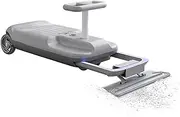 Kids Cleaning Go Kart, Electric Kart with Floor Cleaning Function, Large Storage Space - Indoor/Outdoor Kids Kart, 5 Adjustable Speeds, Light-Up Wheels,Grey