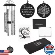 The Wind Chime CO Deep Tone Sympathy Wind Chime with 6 Andonized Aluminum Tub