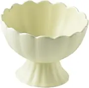 WeiLaiKeQi Trifle Bowl for Candy and Beverages Ceramic Cup Portable Design, Beige