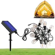 Ruhnjyg Solar LED String Lights | Waterproof Holiday Tree Decoration String Lights - Cozy Atmosphere Lighting for Garden Home Christmas Party Backyard