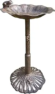 5012AB Antique Bronze Frog Design Aluminum Birdbath