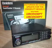 Uniden UBCD436PT UBCD536PT Victorian SD Card update . Version 6.0