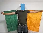 Ireland BODY Flag 3' x 5' - Irish CAPE FAN flags 90 x 150 cm - Banner 3x5 ft - AZ FLAG
