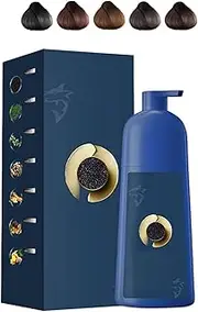 Generic Caviar Hair Colour Cream, Bubble Plant Hair Dye Shampoo, Plant-Based Hair Dye (Chestnut Brown)