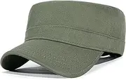 [Generic] Men's Hat Solid Color Cotton Plus Size Baseball Cap Hundreds of Skinny Face Hat Men and Women Flat Top Duck Tongue Hat