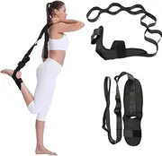 Foot Stretcher Belt, Leg Stretch Strap Foot Rehabilitation Strap with Loops Ligament Stretch Band for Plantar Fasciitis, Heel Spurs, Foot Drop, Achilles Tendonitis & Hamstring, Yoga Foot