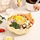 Divided Serving Tray Party Serving Veggie Trays 8 Compartments Hot Pot Plate