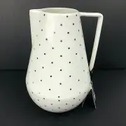 coco+lola Premium Collection Gold Polka Dots Porcelain Pitcher Jug Carafe NEW