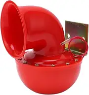 Car Horn, 12 V 150db Red Air Horn Electric Bull Horn Cow Sound Metal Horn for Truck Train Boat Motorcycle Car